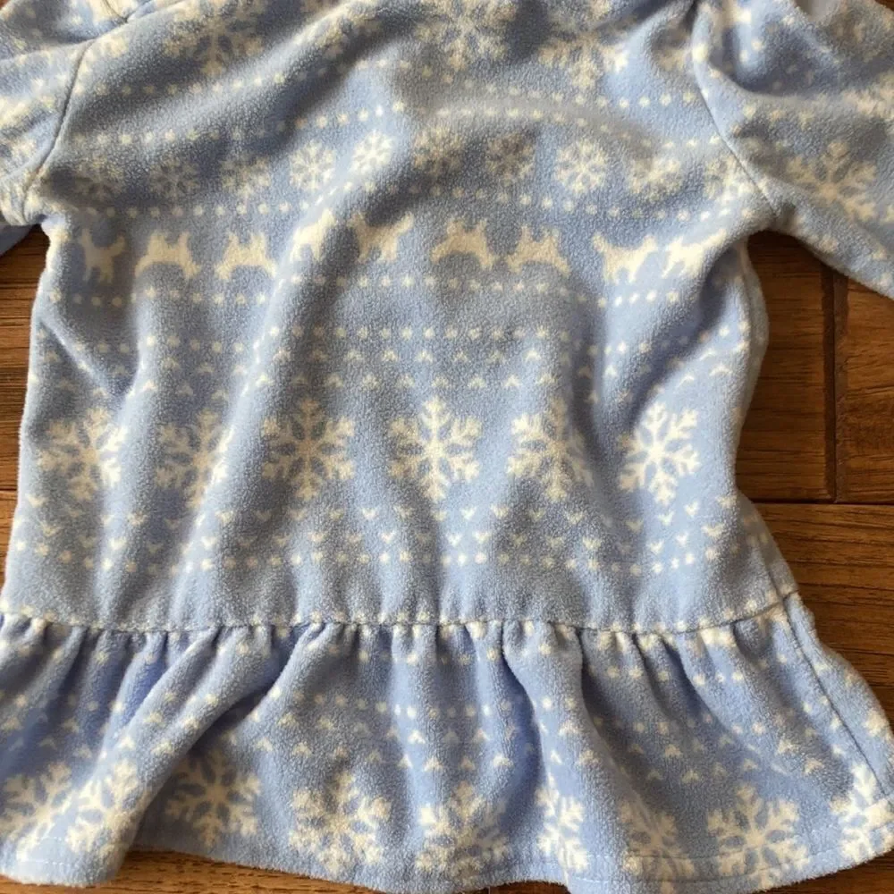 𝅺CARTER'S Snowflake Reindeer Cozy Soft Pullover Sweatshirt Size 12 Months